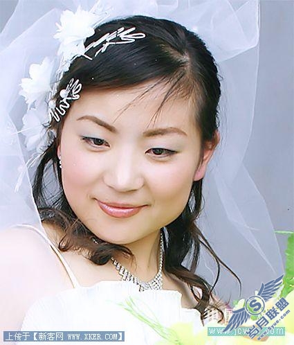 Photosho婚纱照片的磨皮和美白