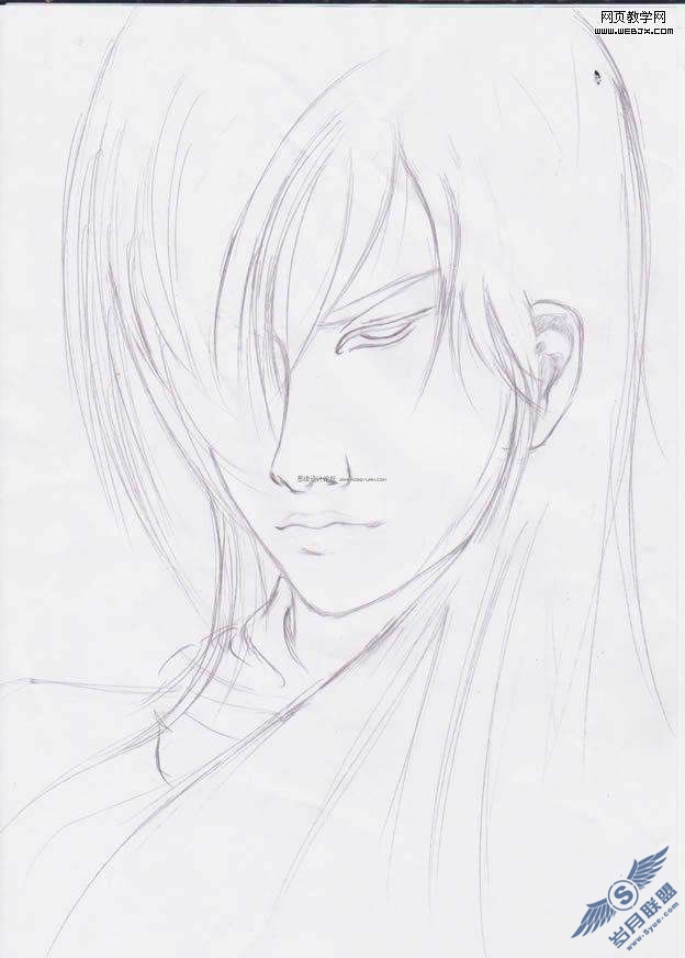 Photoshop绘制冷酷的漫画CG人物【图】_