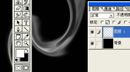 Photoshop滤镜轻松制作缭绕的烟雾