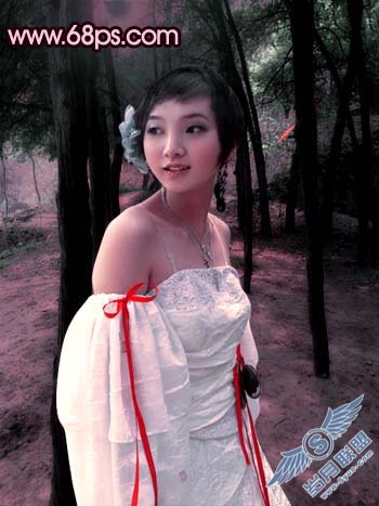 Photoshop调出偏黄照片鲜丽的红色调