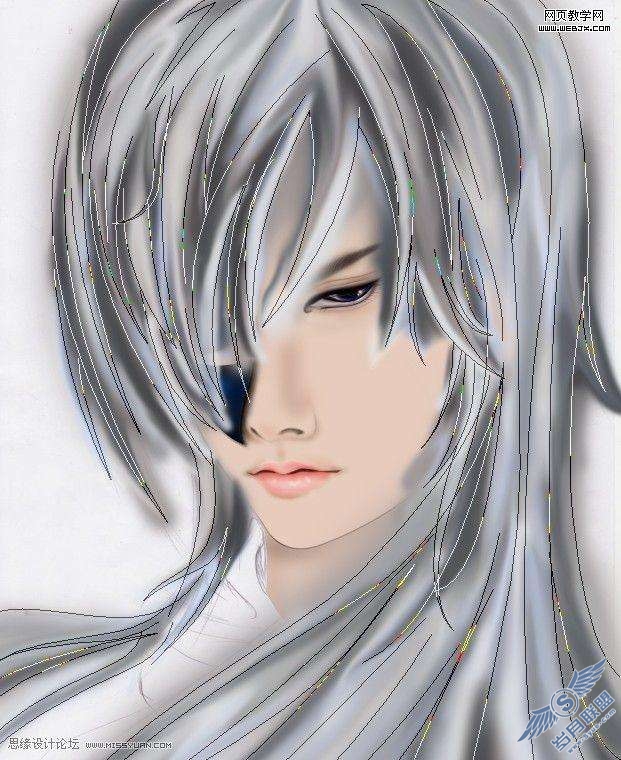 Photoshop绘制冷酷的漫画CG人物【图】_