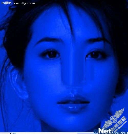 photoshop照片处理:将美女处理成阿凡达人物【图】_
