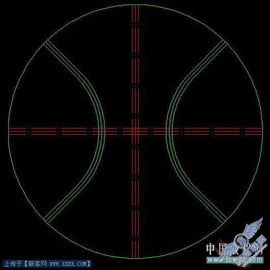 AutoCAD教程:新思路再创篮球新画法