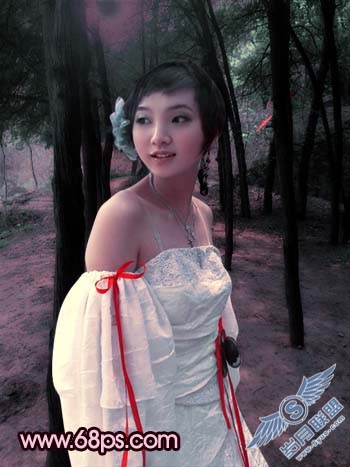 Photoshop调出偏黄照片鲜丽的红色调