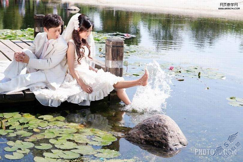 Photoshop婚纱照调色教程:让梦想有了翅膀