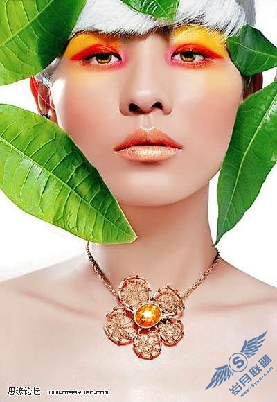 photoshop教程: 给MM照片上通透靓丽的彩妆