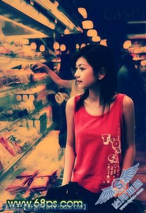 Photoshop调出照片的陈旧暖色调