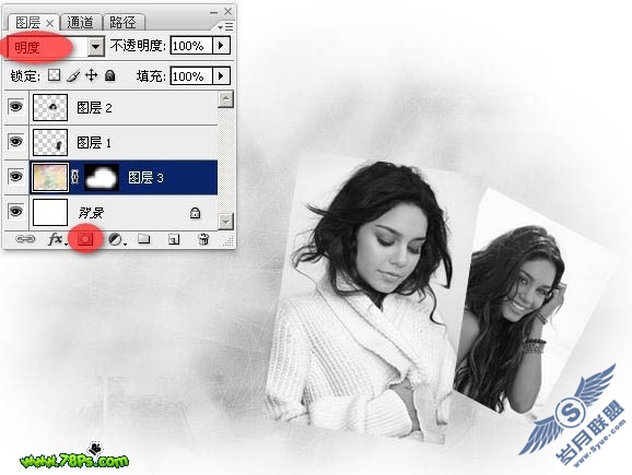 Photoshop制作超梦幻的黑白照片