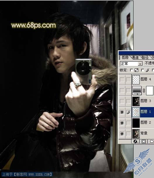 Photoshop调出帅哥的黝黑质感肤色
