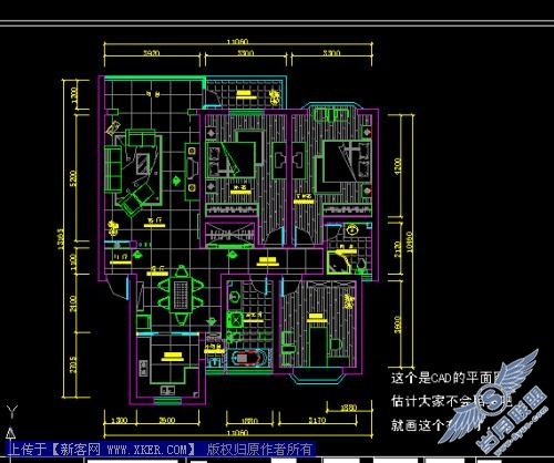 用Coreldraw制作室内装修彩色平面图