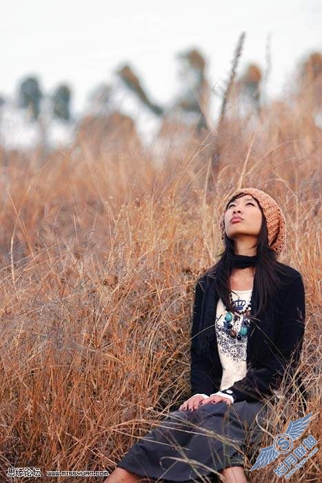 photoshop调色: 日系淡雅朦胧风格的人物照片