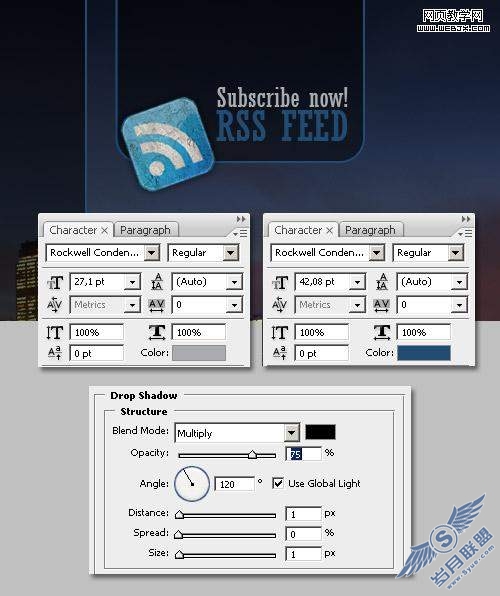 Photoshop制作wordpress博客模板网站的设计