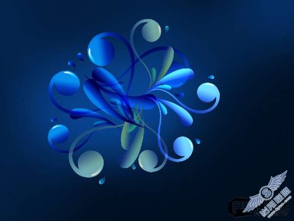 photoshop用钢笔工具绘制3D抽象物体【图】_