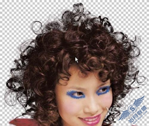 Photoshop抠图教程:抠出MM漂亮的大卷烫发(2)