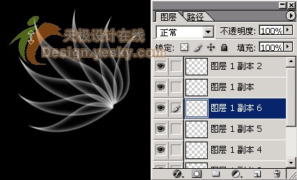 天极设计在线_Photoshop滤镜绘制半透明叶片