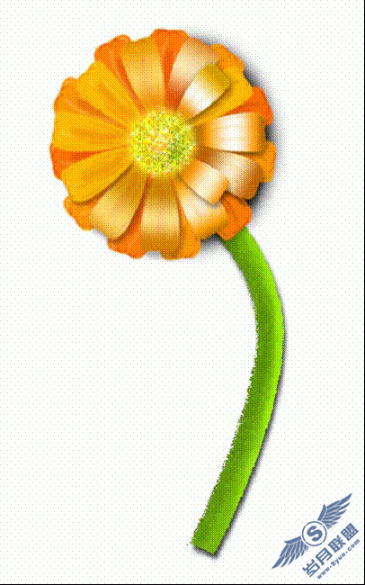 Photoshop巧绘制非洲菊