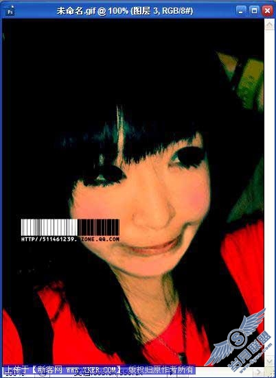 Photoshop制作VONAI风格非主流照片效果