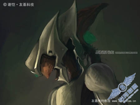 Photoshop鼠绘海底的机器怪物