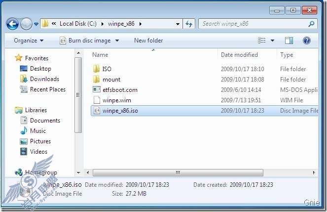 Windows 7 PE RAM 引导盘及WIM 镜像制作