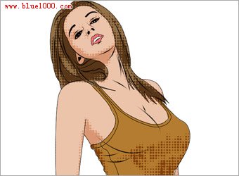 Photoshop制作金发美女海报效果