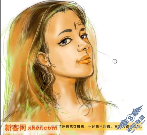 Photoshop手绘人物：印度少女【图】_