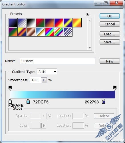 photoshop海洋蓝水晶字体设计教程