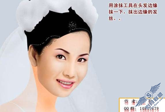 Photoshop鼠绘教程:制作新娘婚纱照【图】_