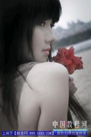 PS初学者实例教程 变晶莹剔透的美女照片