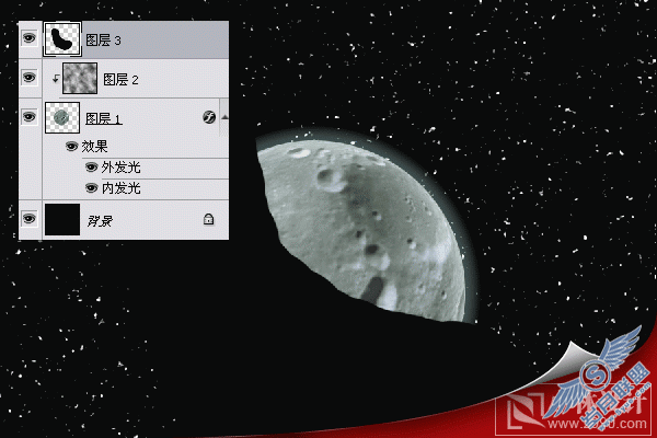 Photoshop实例:绘制漂亮宇宙星球