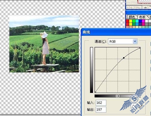Photoshop打造紫色田园非主流色彩照片