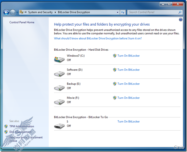 Windows 7 BitLocker最新体验_