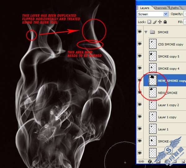 Photoshop合成教程:利用烟雾做出一个超现实的效果【图】_
