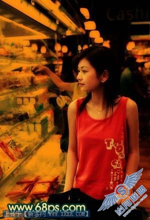 Photoshop调出照片的陈旧暖色调