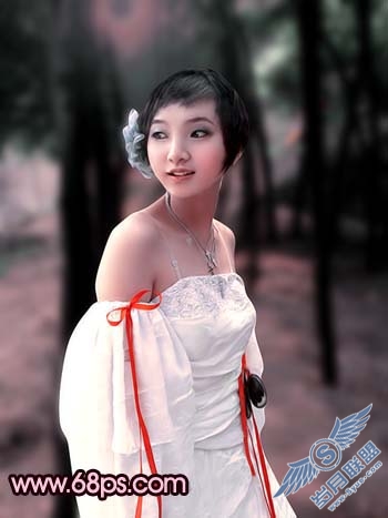 Photoshop调出偏黄照片鲜丽的红色调
