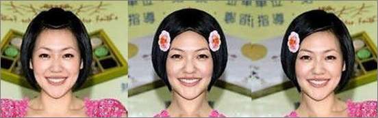 Photoshop出来的众多明星对称脸照欣赏