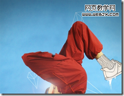 Photoshop动感街舞帅哥添加矢量特效