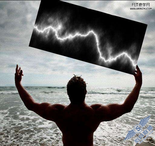 Photoshop滤镜教程:给人物加上神奇的闪电