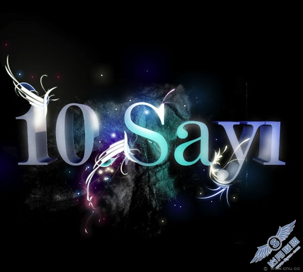 国外3D文字特效插画作品欣赏