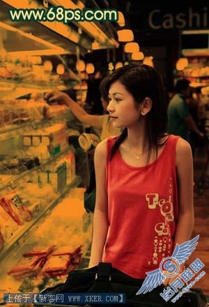 Photoshop调出照片的陈旧暖色调