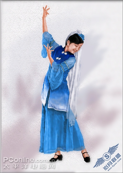 Photoshop鼠绘教程:绘制少数民族服饰之回族服装