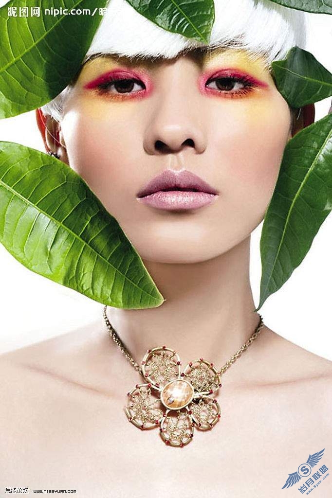 photoshop教程: 给MM照片上通透靓丽的彩妆