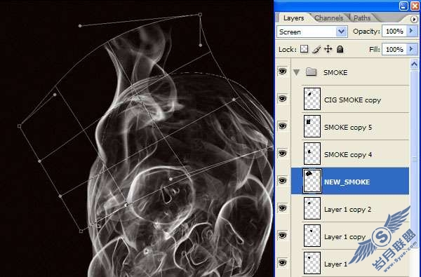 Photoshop合成教程:利用烟雾做出一个超现实的效果【图】_