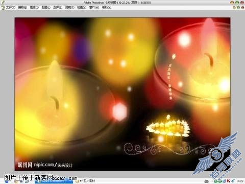 PhotoShop低像素素材的应用手法