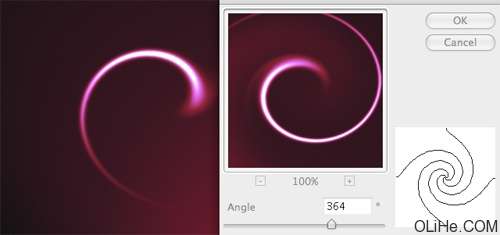 Photoshop制作绚丽的螺旋光线效果教程【图】_
