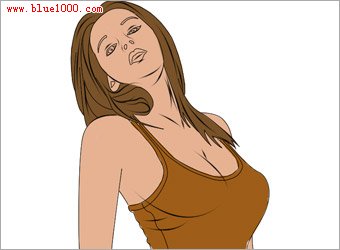 Photoshop制作金发美女海报效果