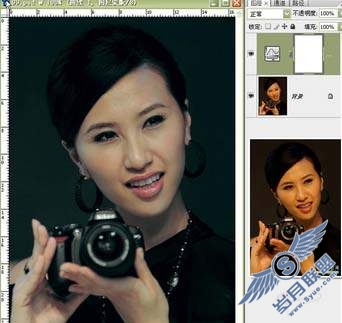 photoshop曲线三步修复偏红色的人物照片