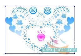 Photoshop制作漂亮的心型挂坠Gif动画图