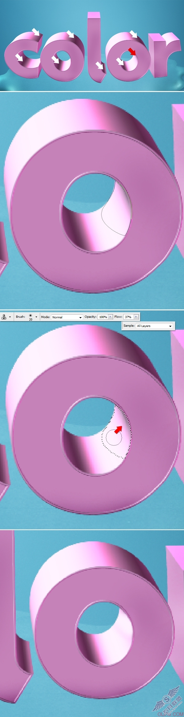 photoshop制作3d文字教程(第一部分)
