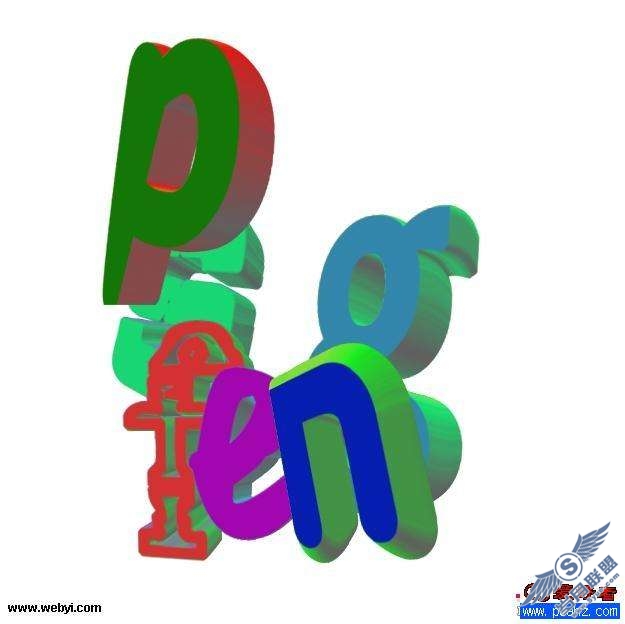 Photoshop文字特效:制作插画文字效果【图】_