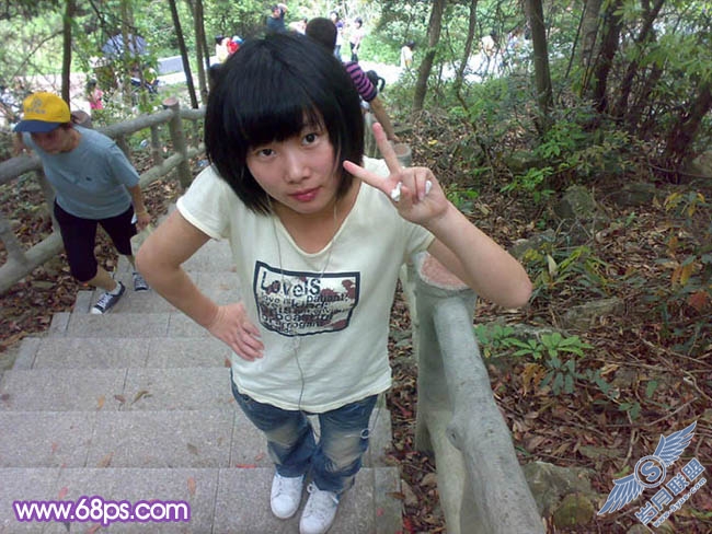 Photoshop调出可爱MM照片梦幻紫色调